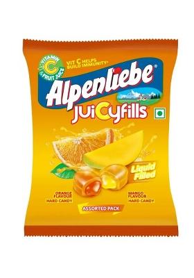 Alpenliebe Juicy Fills Orange & Mango Flavour Candy (144 G)