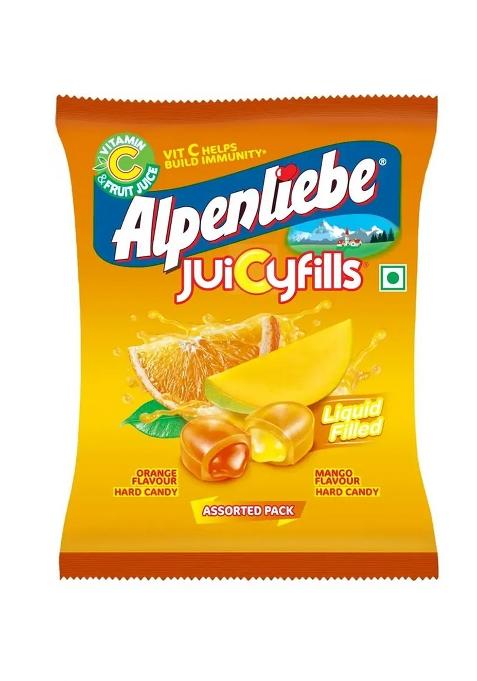 Alpenliebe Juicy Fills Orange & Mango Flavour Candy (144 G)