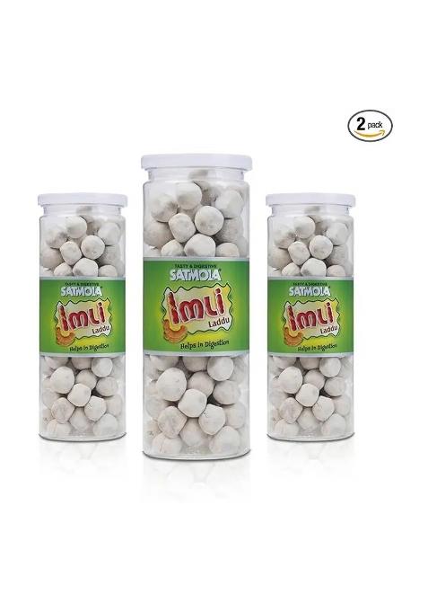 Satmola Digestive Imli Laddu Tangy Candy Balls For Healthy Digestion Pack Of 3 Tamarind Flavor (3 X 220 G)