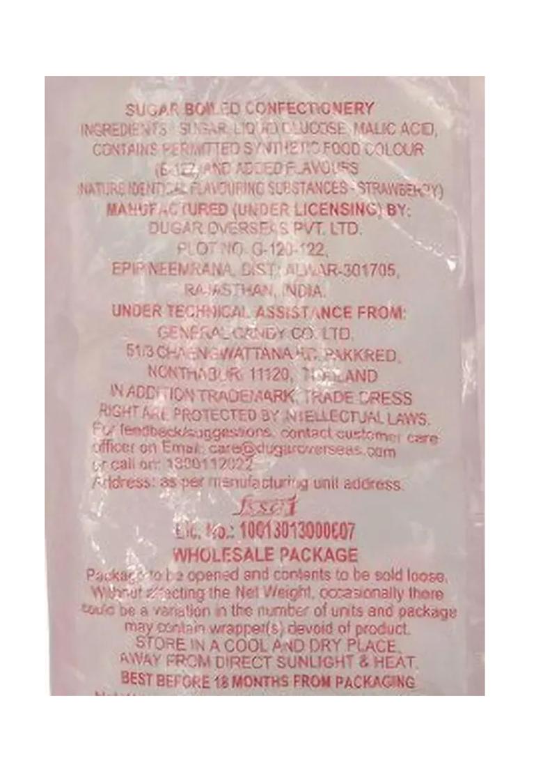 Hart Beat 2Strawberry&2Orange Corazon Center Filled 150G (Pack Of 4) Strawberry Candy (4 X 150 G) - Indya