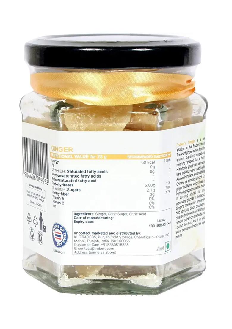 Frubert Dried Ginger / Adrak Healthy Immunity Booster Food Candy (2 X 100 G) - Indya