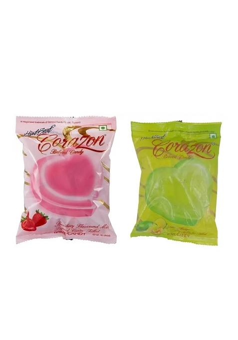 Hart Beat Strawberry&Green Apple Corazon Centre Filled 150G (Pack Of 2) Strawberry Candy (2 X 175 G)
