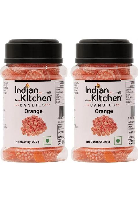 Indian Kitchen Orange Candy (Pack Of 2) (2 X 225 G)