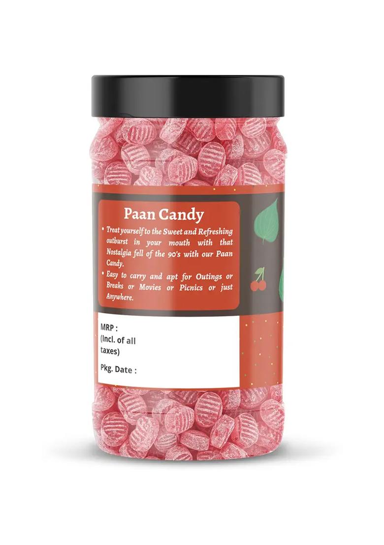 Nature Connect Paan Flavour Candy|Khatti Mithi Goli |Paan Toffee|Jar Pack Candy (800 G) - Indya