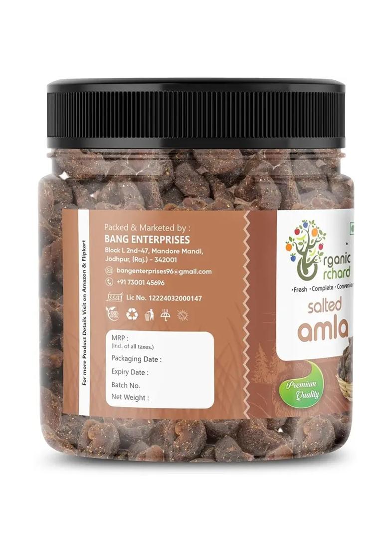 Organic Orchard Chatpata Amla Candy | Sweet Salted & Spicy Dried Gooseberry Fruit Salted, (300 G) - Indya