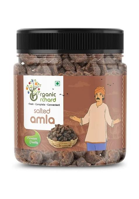 Organic Orchard Chatpata Amla Candy | Sweet Salted & Spicy Dried Gooseberry Fruit Salted, (300 G)