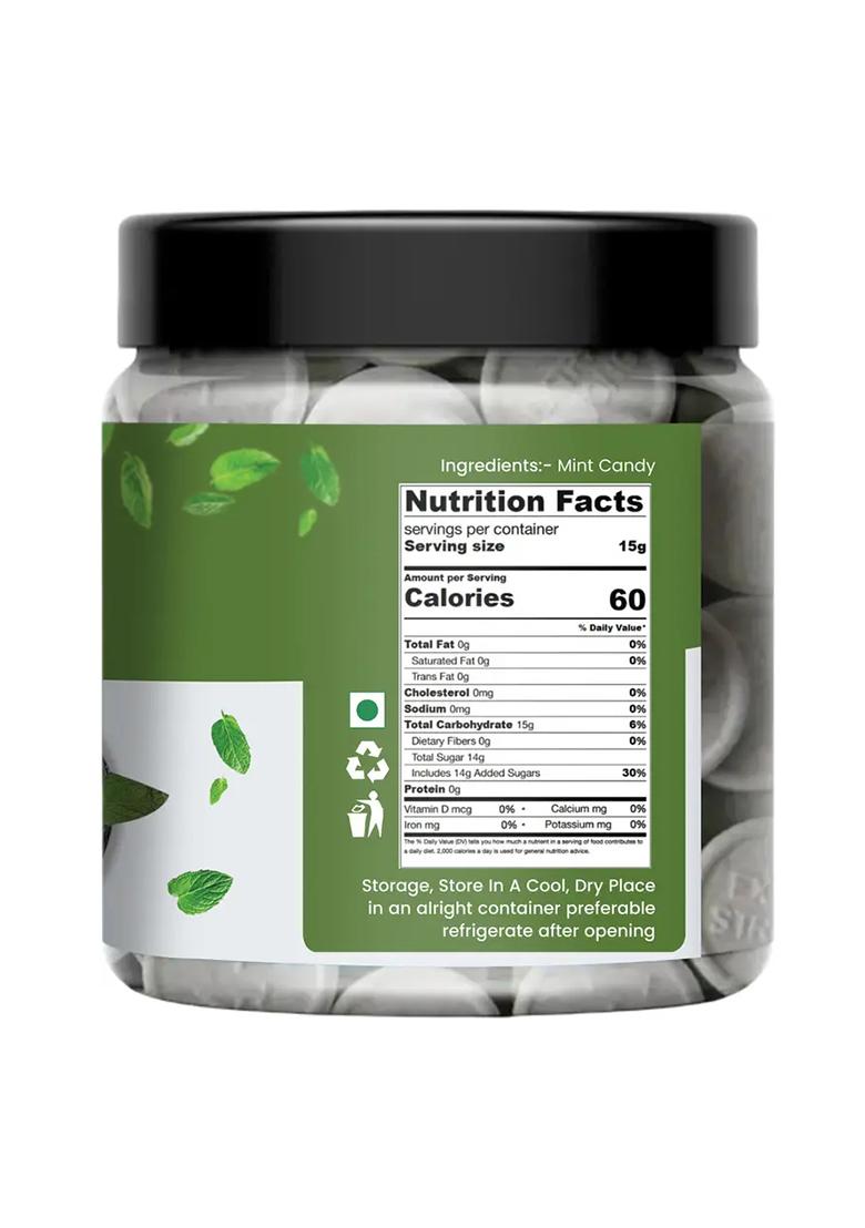 Nutri Zaika Mint Candy | Cool Refreshing Sweet Herbal Minty Flavour & Tangy (200 G) - Indya