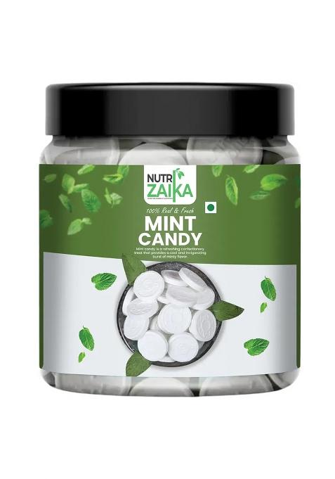 Nutri Zaika Mint Candy | Cool Refreshing Sweet Herbal Minty Flavour & Tangy (200 G)