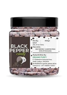 Organic Purify Black Pepper Flavoured Candy|400Gm I Sweet And Juicy Masala Hard Candy (400 G)