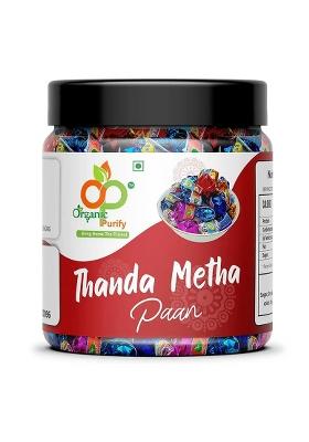 Organic Purify Thanda Meethahome Made Paan Mukhwas Laddu Mouth Freshener Candy (300 G)