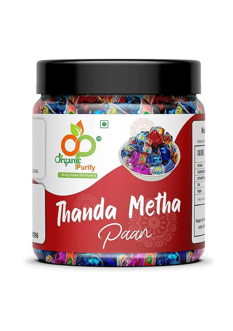 Organic Purify Thanda Meethahome Made Paan Mukhwas Laddu Mouth Freshener Candy (300 G) - Indya