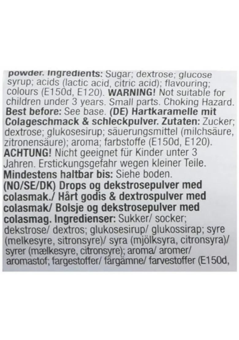 Bazooka Big Baby Pop Hard Candy Lollipop With Dextrose Powder | Blackcurrant Flavored (32 G) - Indya