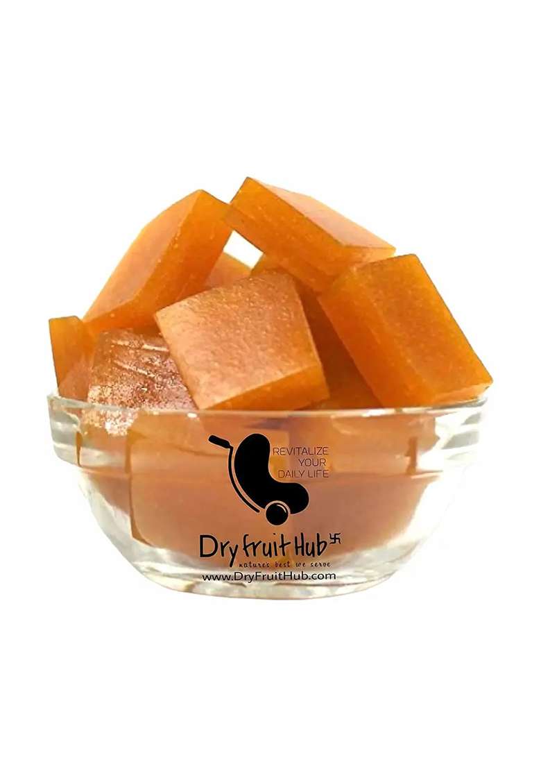 Dry Fruit Hub Aam Papad Slice Bar 400Gms Mango Papad, Khatta Mitha Candy (400 G) - Indya