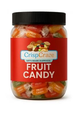 Crispcraze Jelly Candy Chocolate Fruits Flavour Mix Flavours 250 Gram Jar Pack Flavor, Fruit, Fruit Flavor Toffee (250 G)