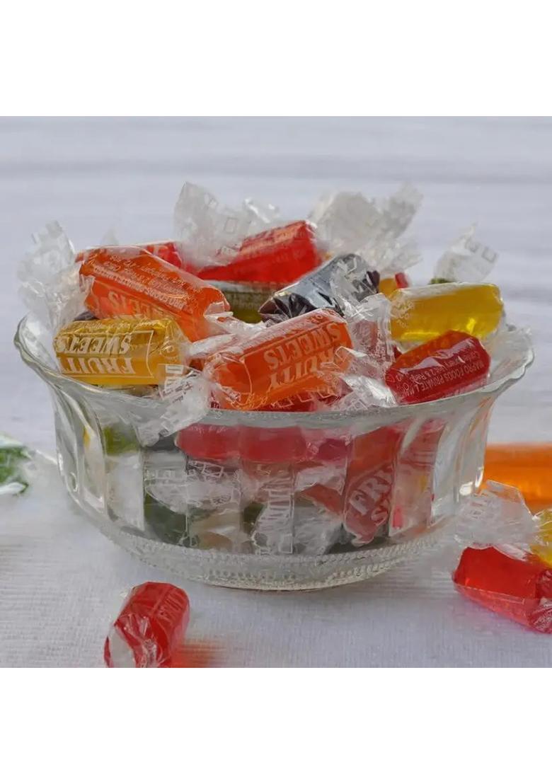 Crispcraze Jelly Candy Chocolate Fruits Flavour Mix Flavours 250 Gram Jar Pack Flavor, Fruit, Fruit Flavor Toffee (250 G) - Indya