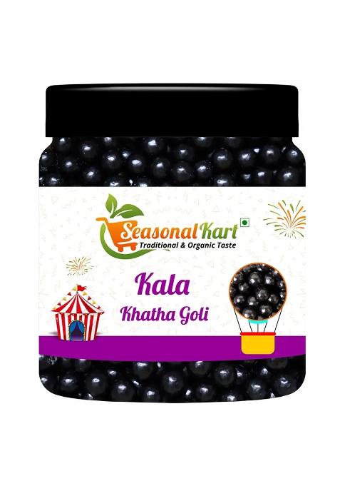 Seasonal Kart Tasty Kala Khatha Goli Digestive Chatpati, Kathi Mithi Candy (200 G)