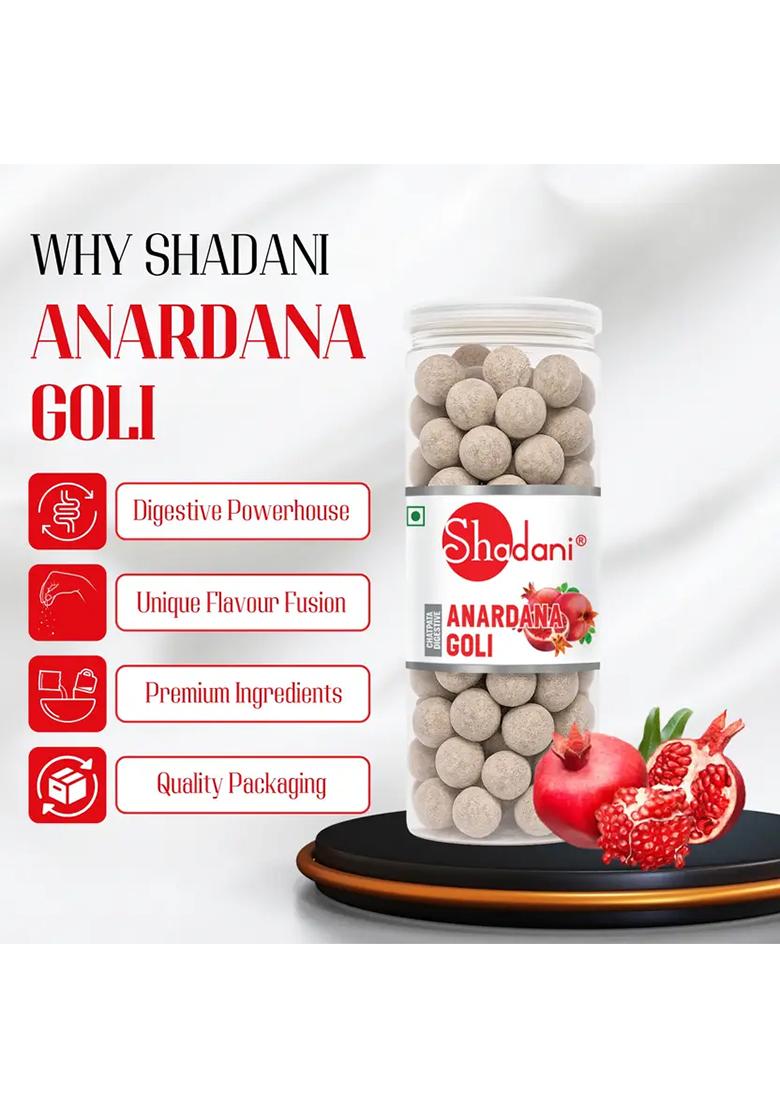 Shadani Anardana Goli Pomegranate, Sugar Powder Candy (270 G) - Indya