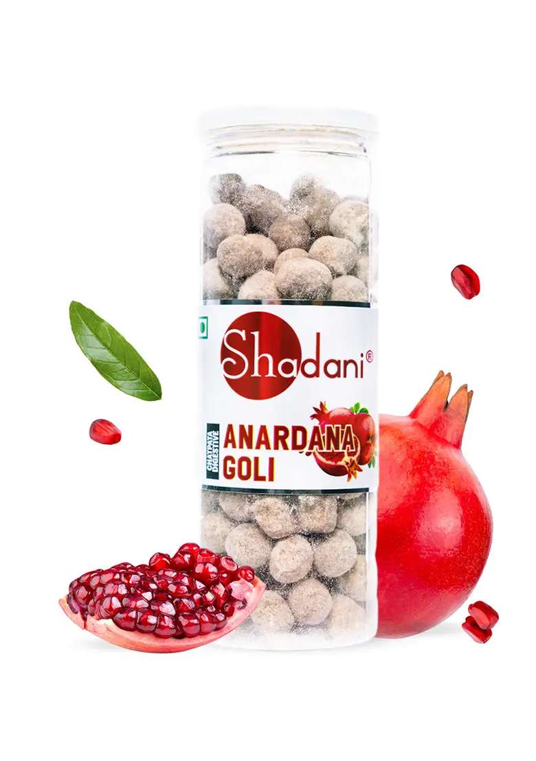 Shadani Anardana Goli Pomegranate, Sugar Powder Candy (270 G) - Indya