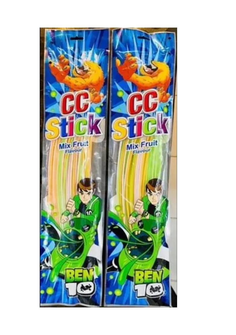 Happy Basket By Simran Ben 10 Cc Stick Fruit Candy 60Pc(Pack Of 2) Apple, Orange, Strawberry, Blueberry Sticks (2 X 240 G) - Indya