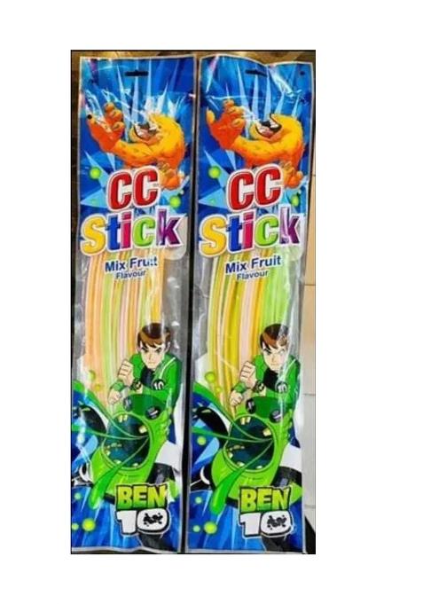 Happy Basket By Simran Ben 10 Cc Stick Fruit Candy 60Pc(Pack Of 2) Apple, Orange, Strawberry, Blueberry Sticks (2 X 240 G)