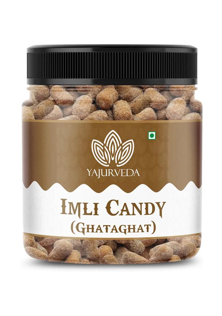 Yajurveda Gatagat Emli Candy Imli Jar (Khatta Mitha Swad) (Churan) Tamarind (300 G) - Indya