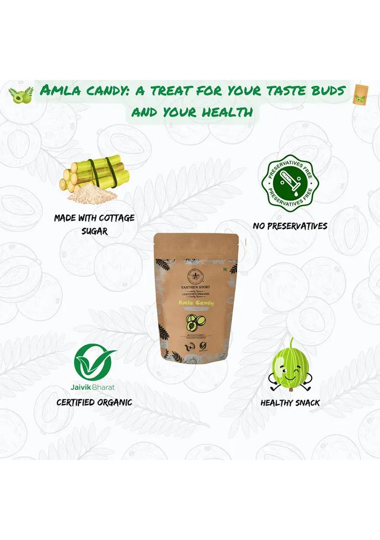 Earthen Story Sweet And Chatpata Amla Candy Combo | Healthy Snack (2 X 200 G) - Indya