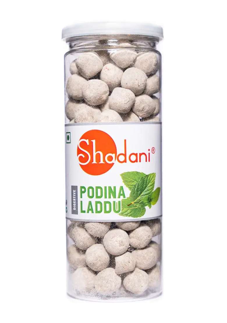 Shadani Podina Laddu Pomegranate Candy (200 G) - Indya