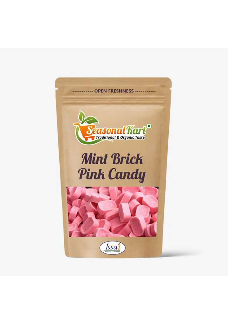 Seasonal Kart Combo Pack Of Zebra Drops Black Ball Candy & Brick Mini Pink Mint (2 X 100 G) - Indya