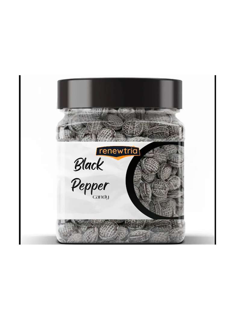 Renewtria Black Pepper Candy /Black Toffee |Black | (400 G) - Indya
