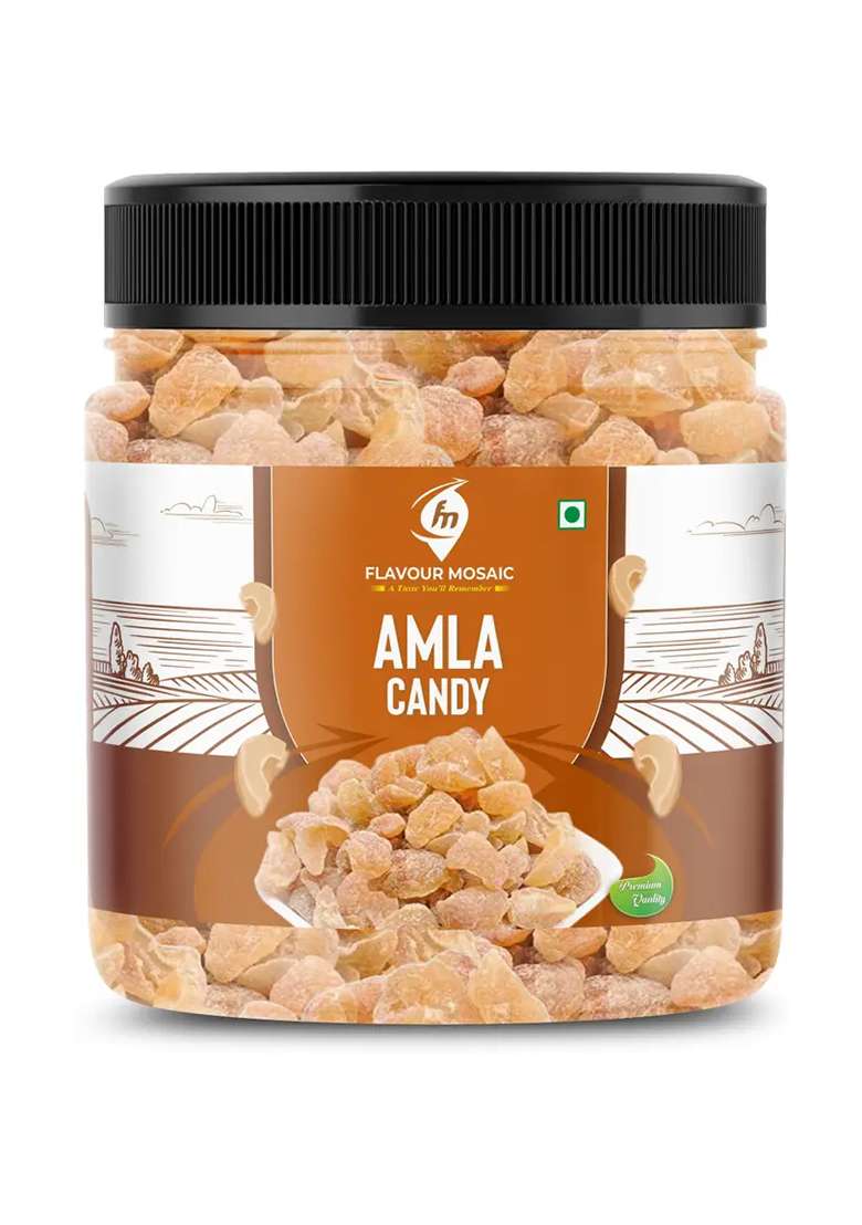 Flavour Mosaic Amla Candy | 100% Natural, Rich In Vitamin C Boosts Digestion (300 G) - Indya