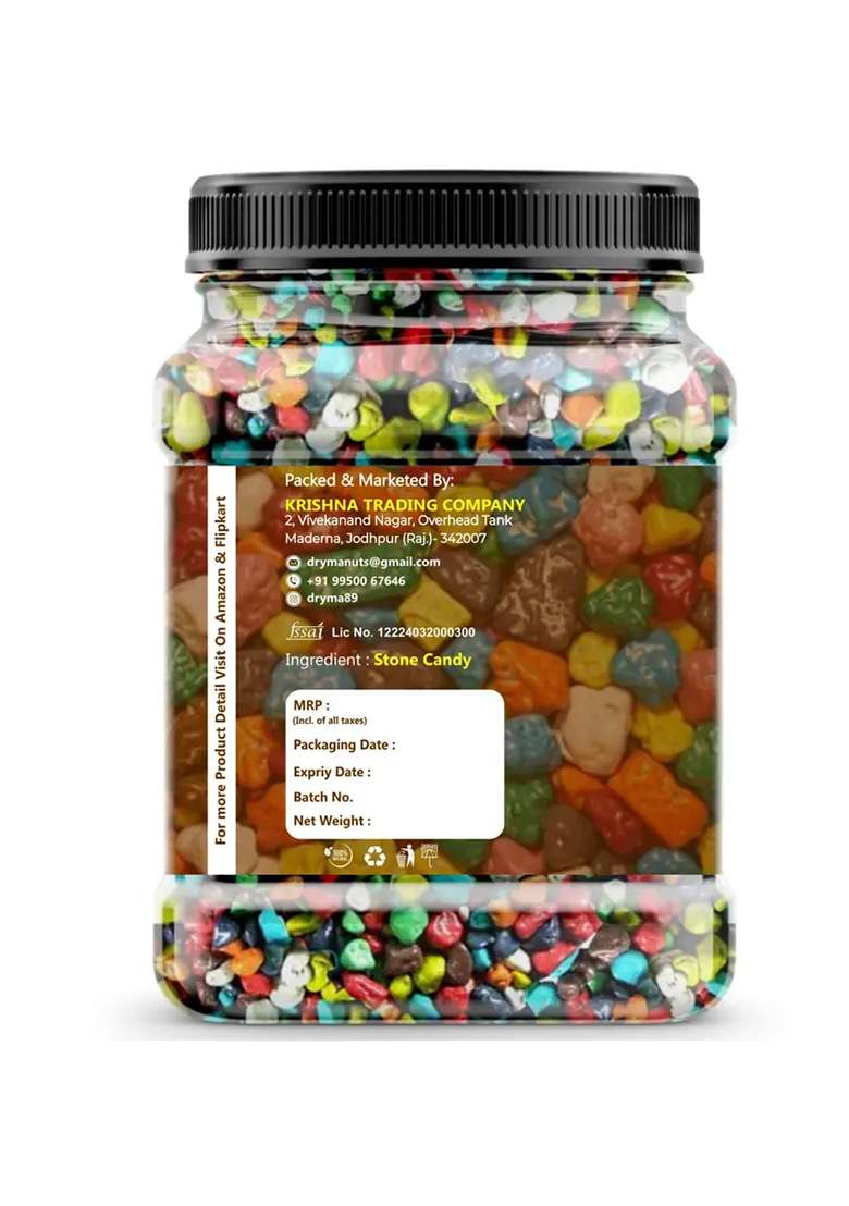 Dryma Stone Candy | Rock Shaped Chocolate Milk Choco Rocks (2 X 400 G) - Indya