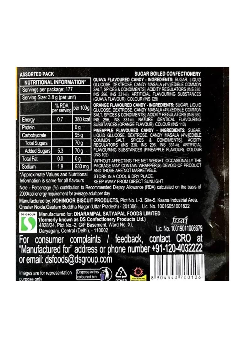 Ds Group Pulse Kachcha Aam Jar (175) Pcs With Mix Flavor Candy Small Pouch (50) Kachha Aam, (2 X 200 G) - Indya