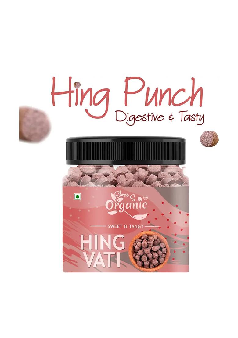 Shree S Organic Hing Vati 250G- Natural Digestive Remedy | Instant Relief From Indigestion & Gas Candy (250 G) - Indya