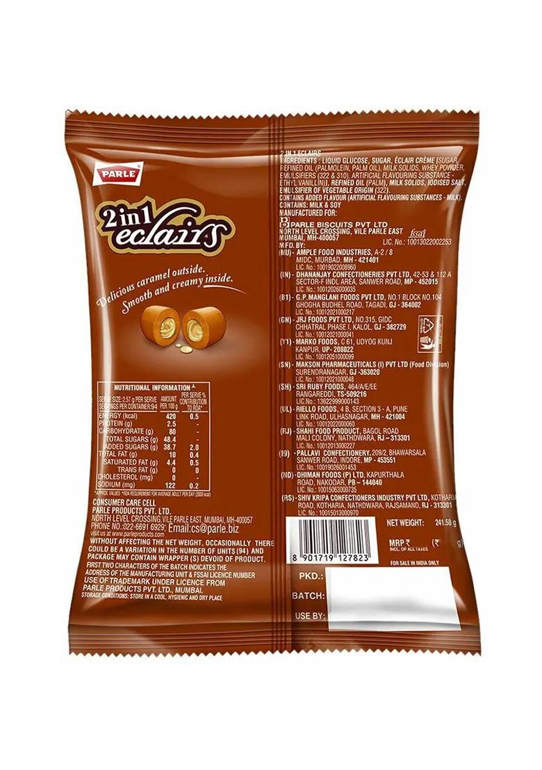 Parle Kissmi & Eclairs Combo Toffee (2 X 250 G) - Indya