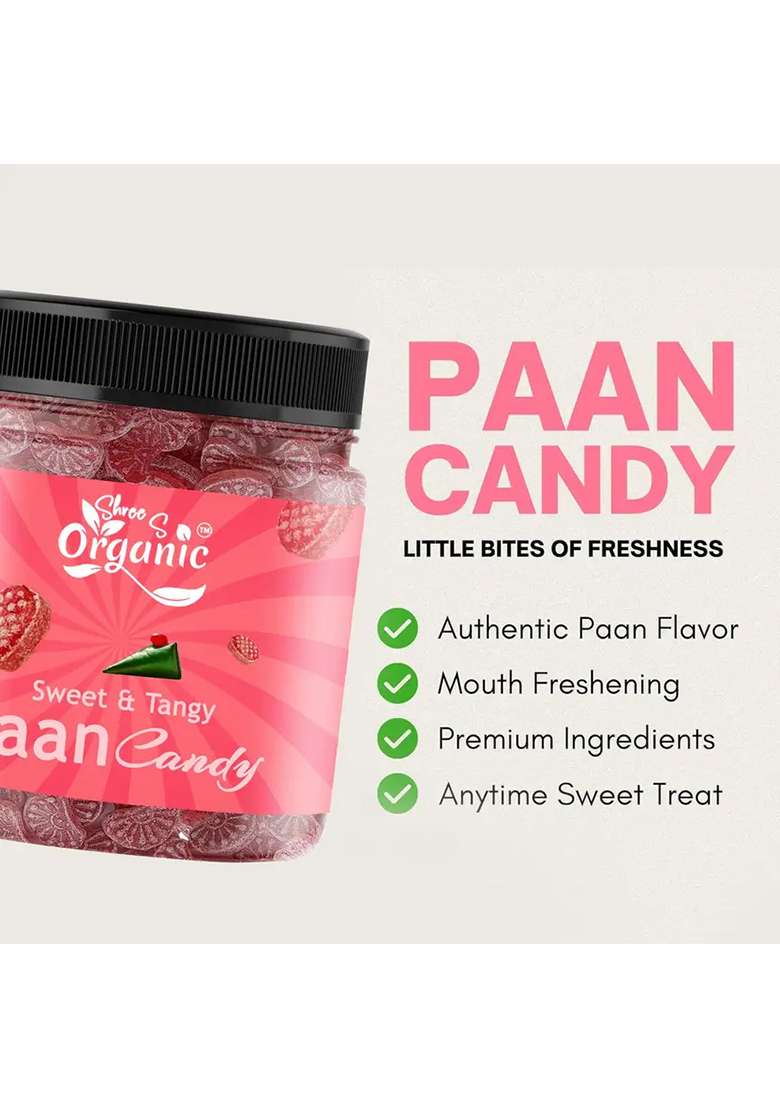 Shree S Organic Paan Candy 150G | Mouth Freshener Sweet & Refreshing Digestive (150 G) - Indya