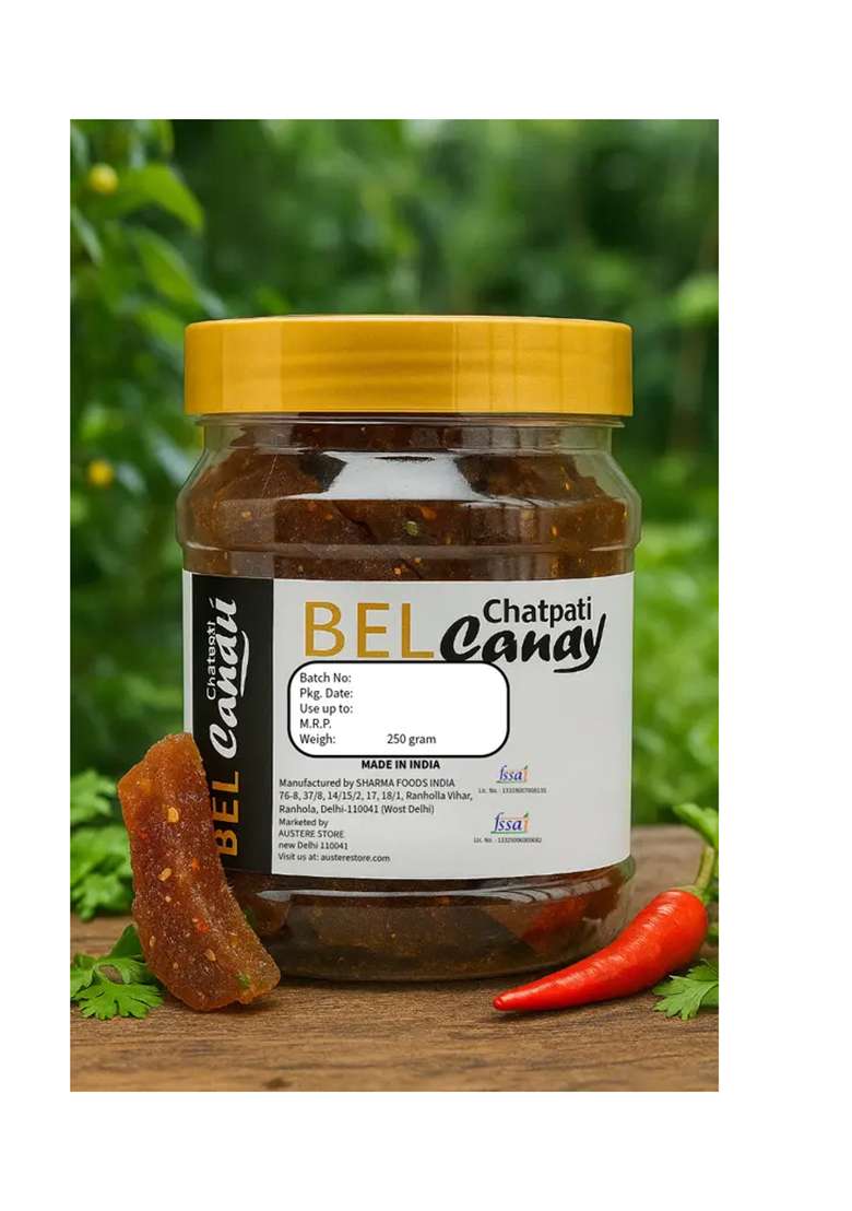 Austere Store Natural Bel Candy | Sweet, Digestive & Refreshing 250 Grams (250 G) - Indya