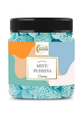 Organic Nature Mint Flavoured Candy Pudina Flavour 250 Gram Jar Pack (250 G)