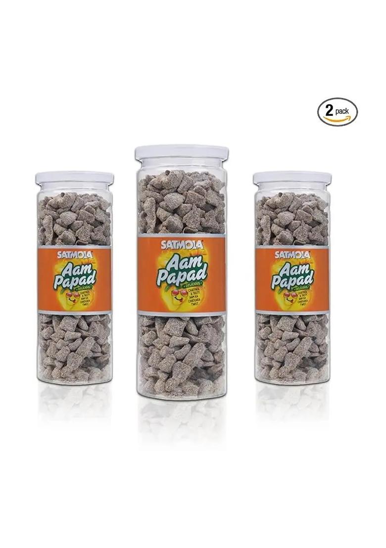 Satmola Digestive Aam Papad Sweet & Tangy Mango Candy Big Bottle Pack Of 3 Flavor (3 X 220 G) - Indya