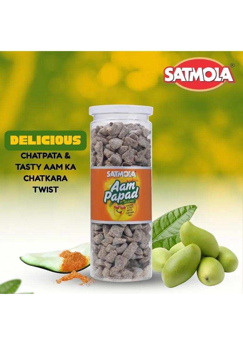 Satmola Digestive Aam Papad Sweet & Tangy Mango Candy Big Bottle Pack Of 3 Flavor (3 X 220 G) - Indya
