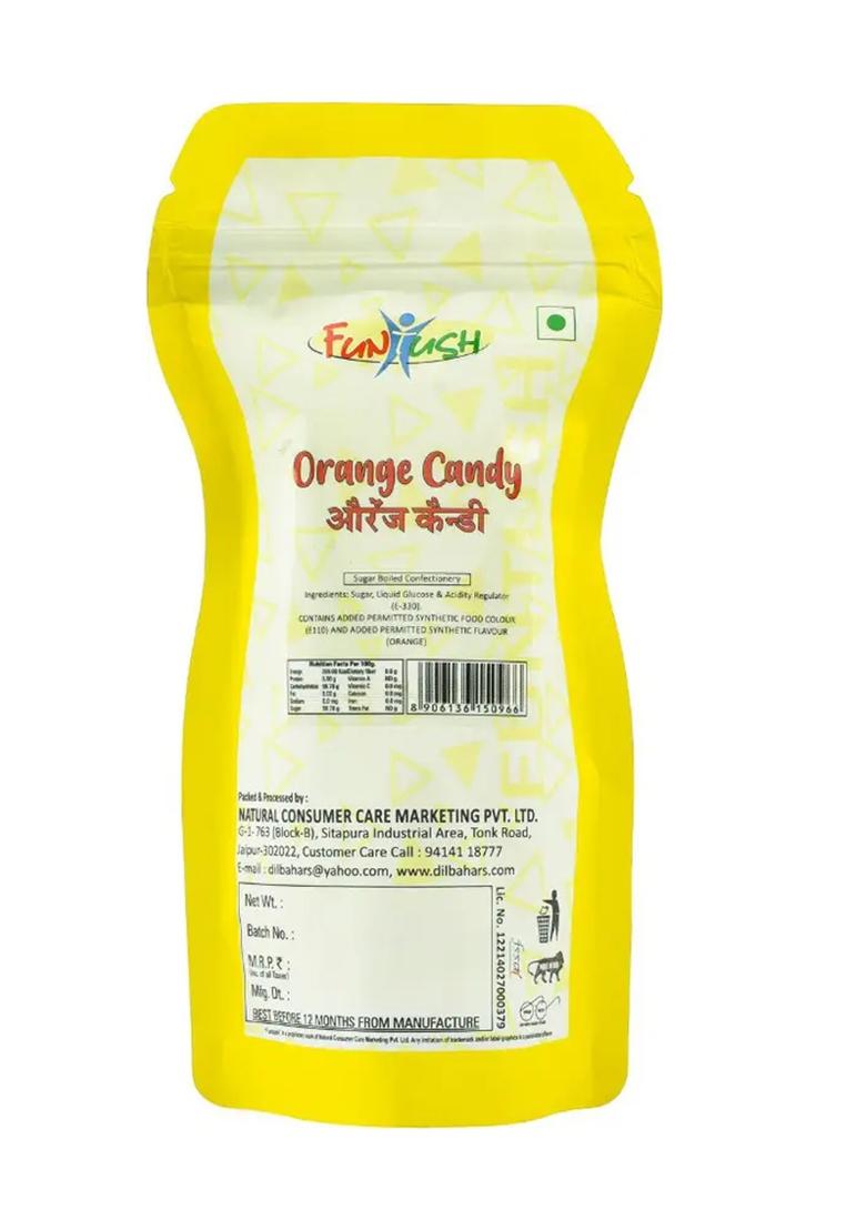 Funtush Orange Candy 100 Gm Pack Of 4 (4 X 1 G) - Indya
