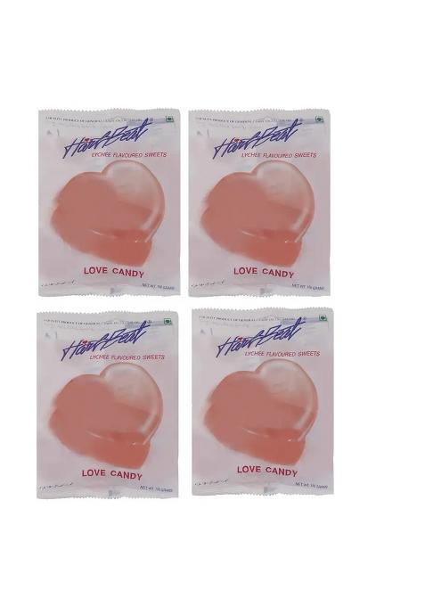 Hart Beat Corazon Beloved Lycheeix Flavoured 150 Gm (Pack Of4) Lychee Candy (4 X G)