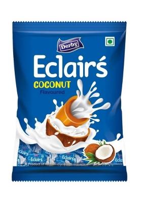 Derby Coconut Eclairs Pack Of 2 | 350 Gram 100 Pcs In Each Toffee (2 X Pieces)