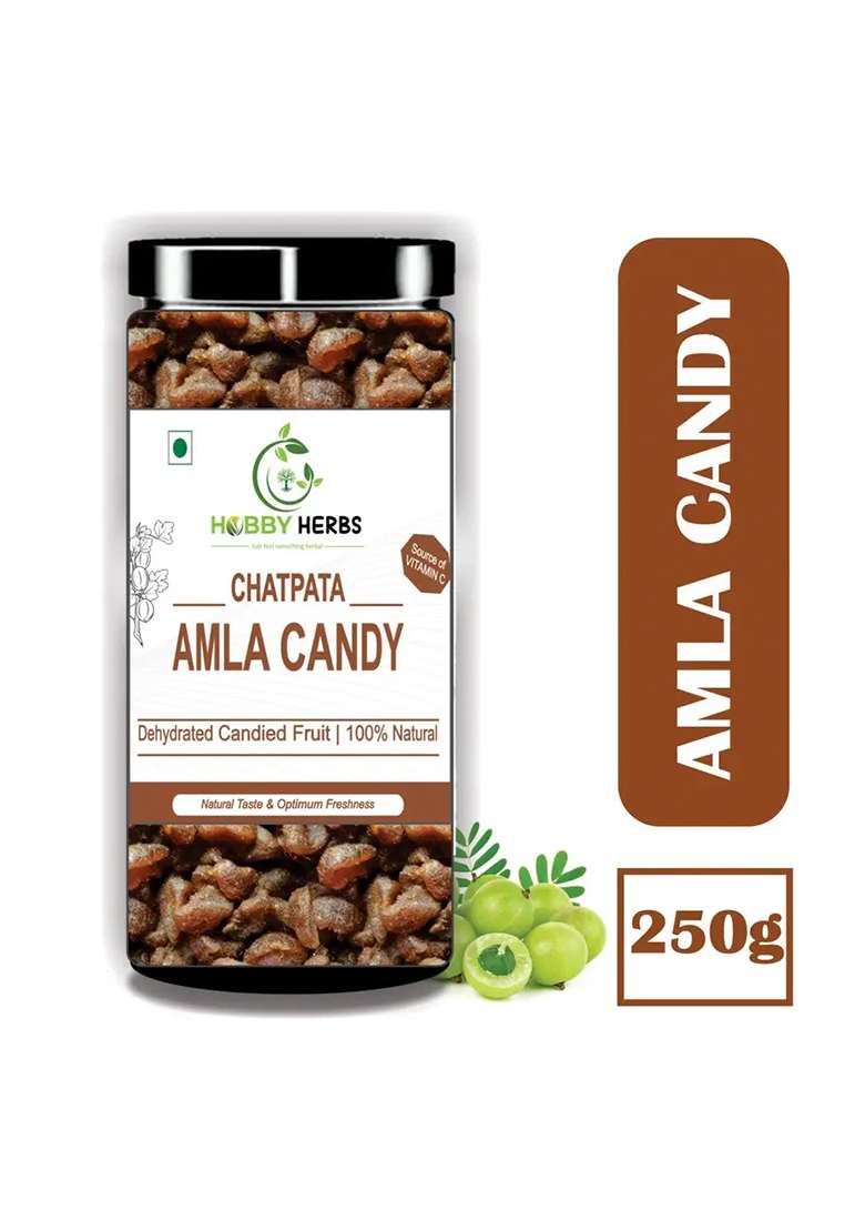 Hobby Herbs Chatpata Amla Candy |Masala |Indian Gooseberries | (250 G) - Indya