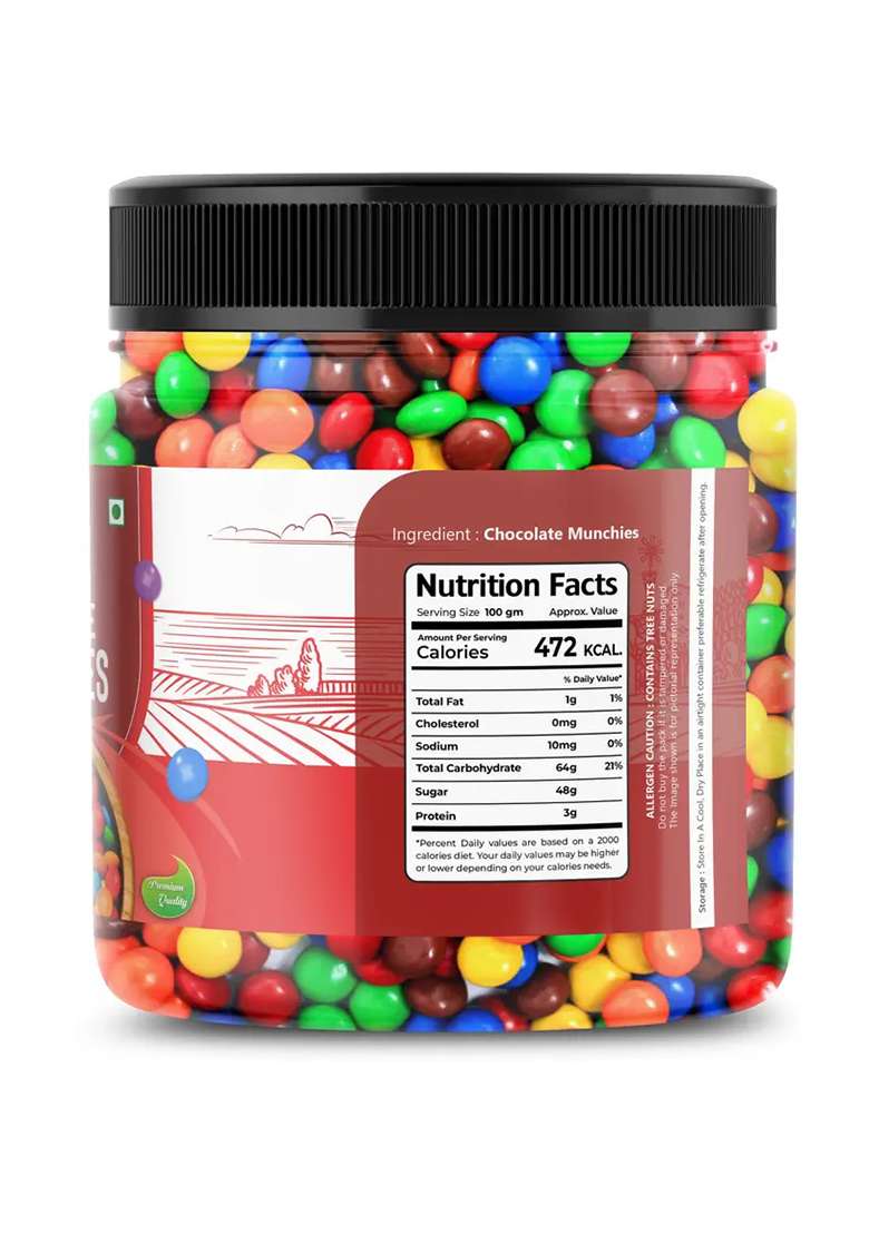 Flavour Mosaic Colourful Chocolate | Munchies Buttons Truffles Crackles Candy (400 G) - Indya