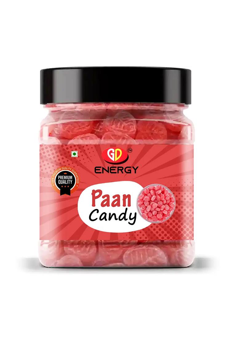 Gd Energy Paan Flavour Candy | Khatti Mithi Goli Toffee Jar Pack (250 G) - Indya