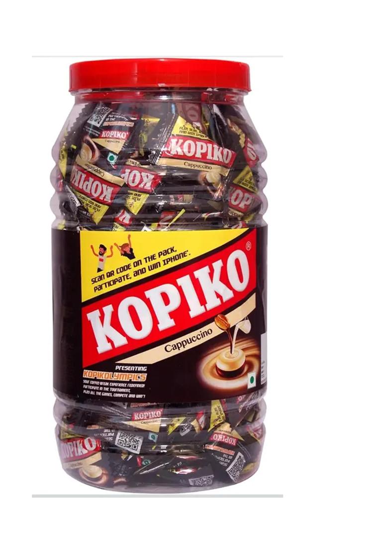 Kopiko Cappuccino Chocolate Toffee Jar, 805G (Pack Of 2) Coffee (2 X 0.8 Kg) - Indya