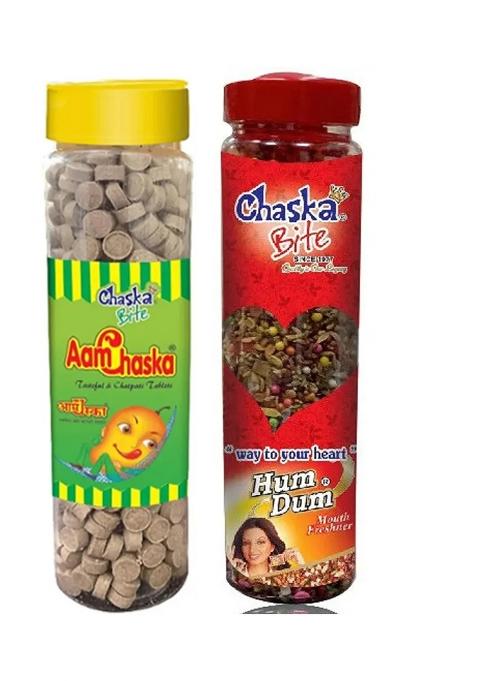 Chaska Bite |Dry Mango Candy|250 G Mouth Freshner|Saunf|Fennel Seeds|Elaichi|Sweet 200G Candy (2 X 250 G)