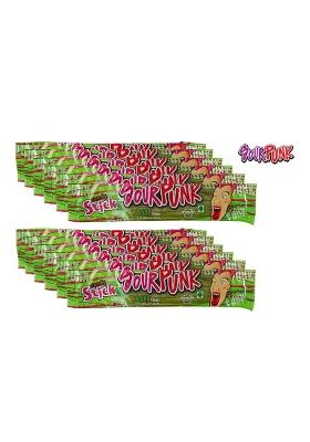 Sour Punk Candy Stick - Apple Flavour 40 G | Chewy Flavoured (Pack Of 12) (Imported) Sticks (12 X G)