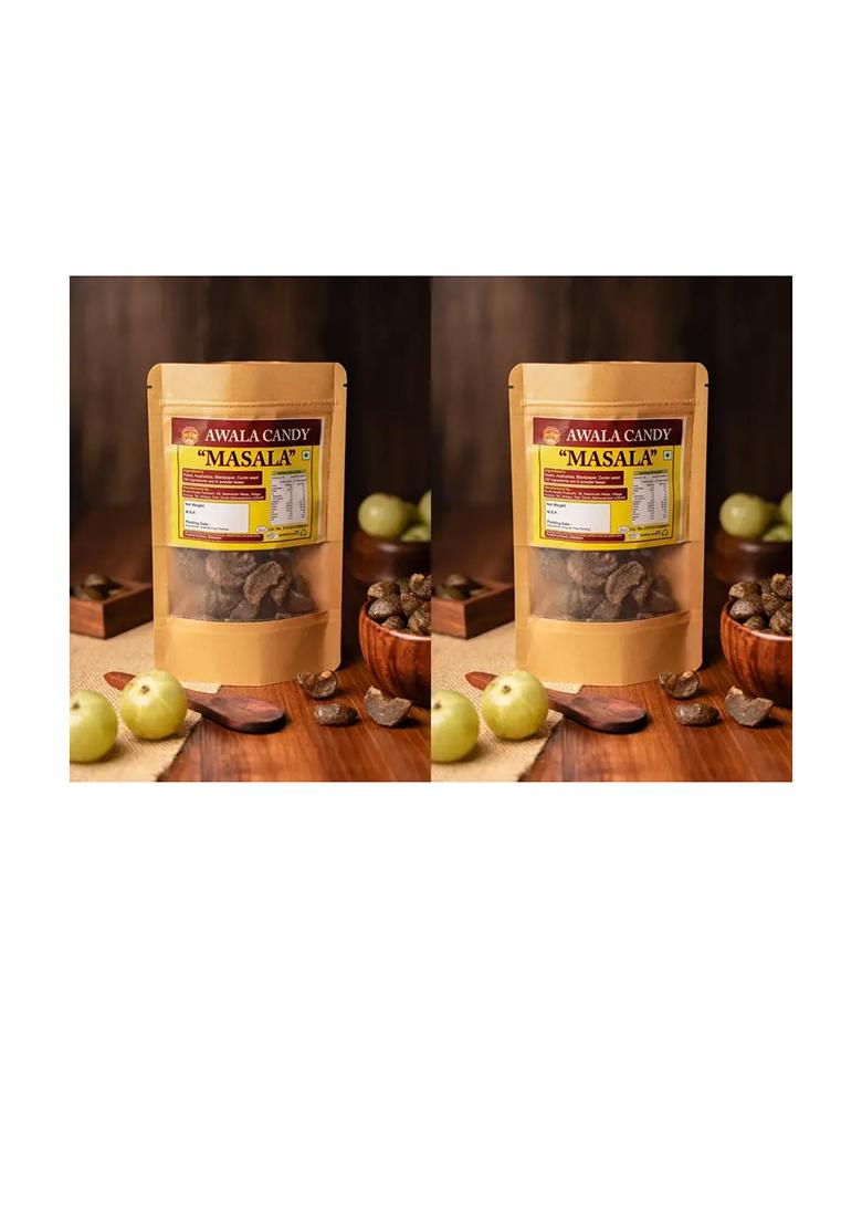 Radhika Enterprises Ruchi Awala Masala Digestive Candy 250G | Sweet & Spicy Pack Of 2 Amla (2 X 250 G) - Indya