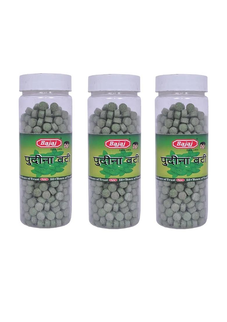 Bajaj Pudina Pachak Vati Mint Candy (200Gx3) (3 X 200 G) - Indya